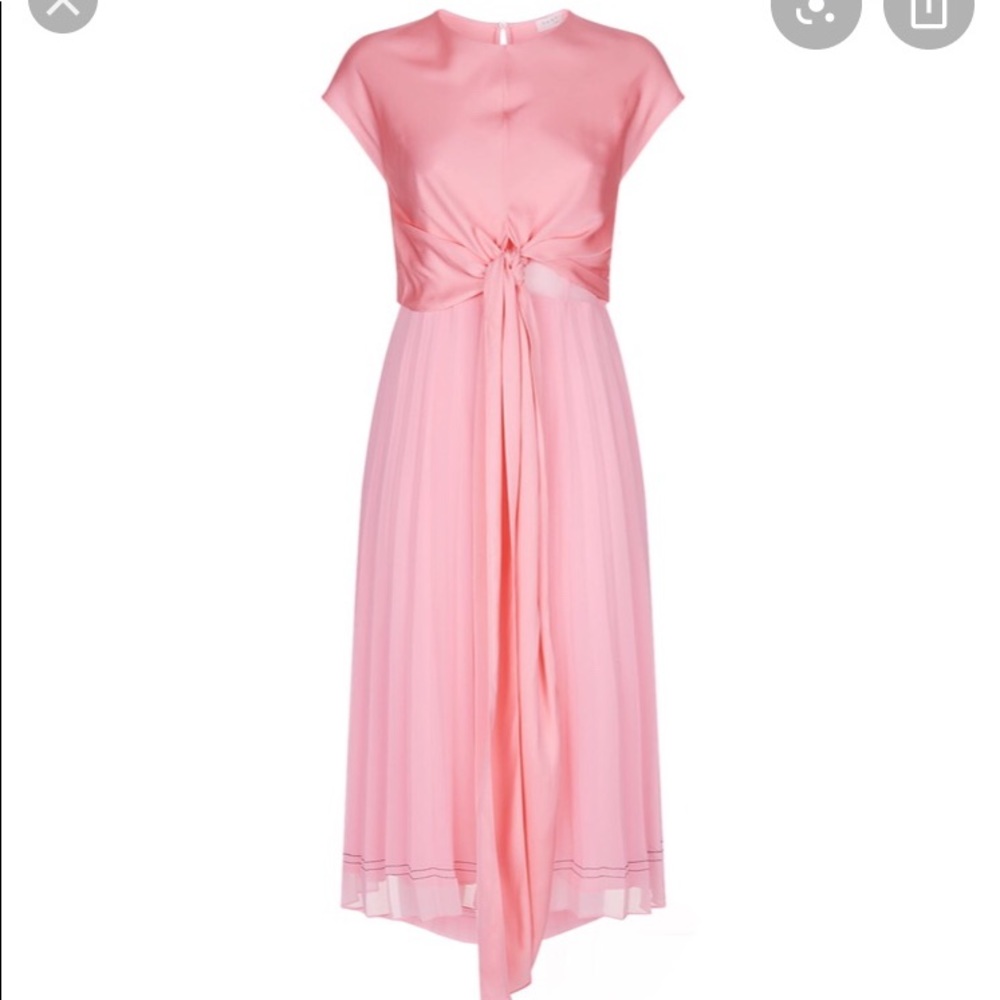 Sandro Janyce Pleated Silk dress